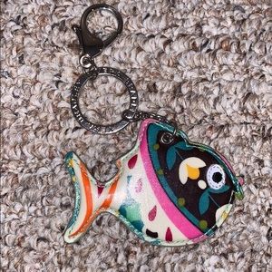 Vera Bradley Fish Keychain